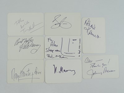 Lot 260 - THE ARTS: A mixed group of signed cards...