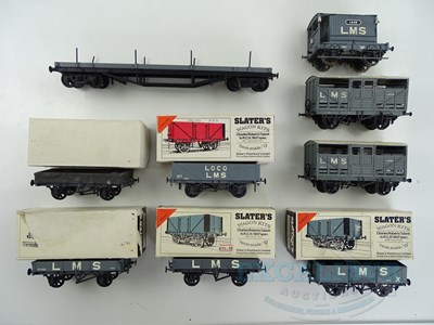 Lot 720 - A group of kitbuilt O gauge LMS wagons of...