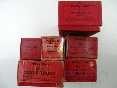 Lot 736 - A group of HORNBY O gauge items comprising...