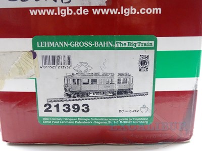 Lot 749 - An LGB G scale 21393 ABe4 electric railcar...