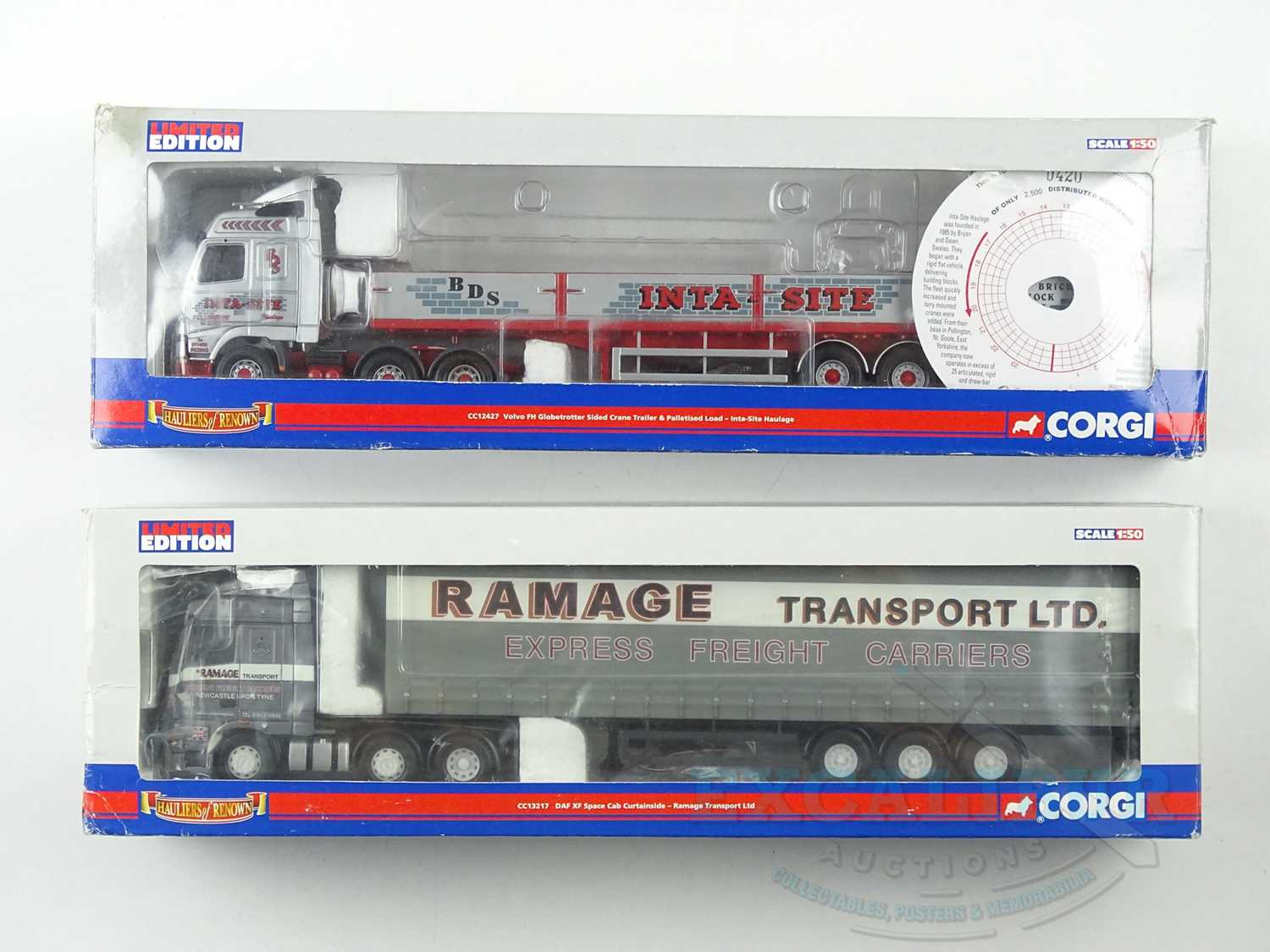 Lot 86 - A pair of CORGI 1:50 scale articulated lorries...