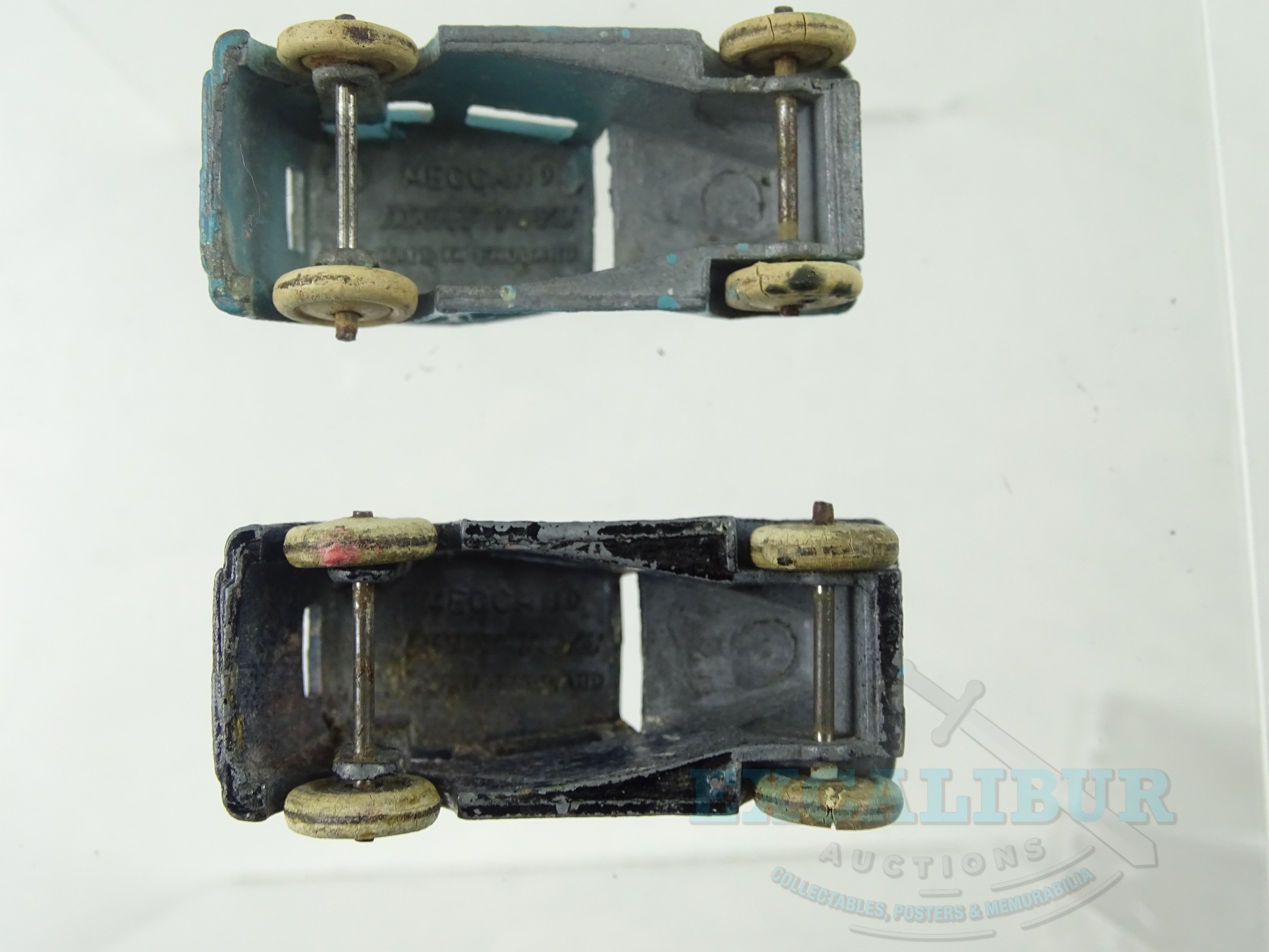 Lot 151 - A pair of Pre-War DINKY 35a Austin 7 saloon