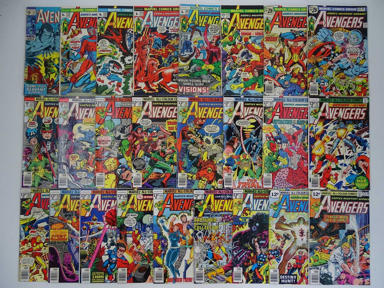 Lot 145 - AVENGERS (25 in Lot) - (1970/1978 - MARVEL) -...