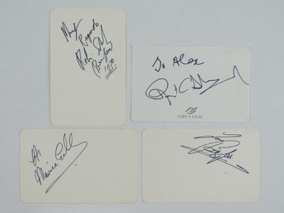 Lot 262 - THE BEEGEES: A mixed group of signed cards...