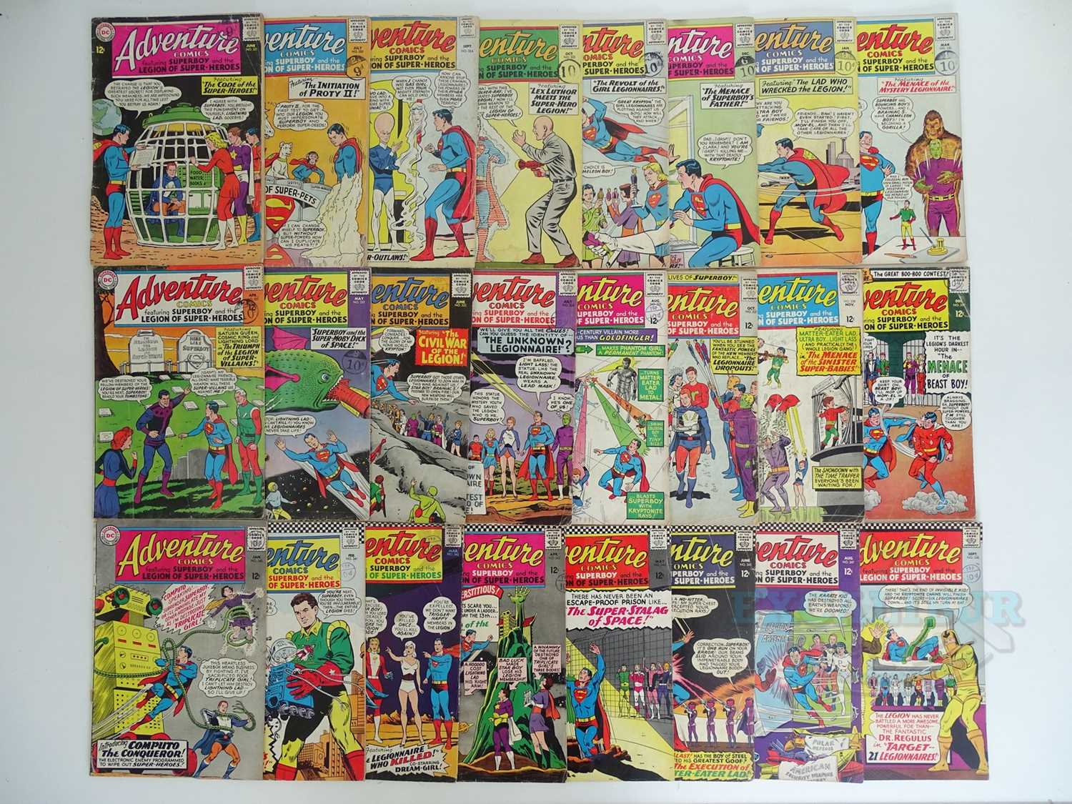 Lot 223 - ADVENTURE COMICS (24 in Lot) - (1964/1966 -...