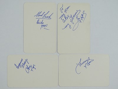 Lot 263 - THE FOUR TOPS - A group of four signed cards...