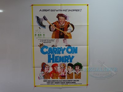 Lot 110 - CARRY ON HENRY (1971) - A UK one sheet movie...