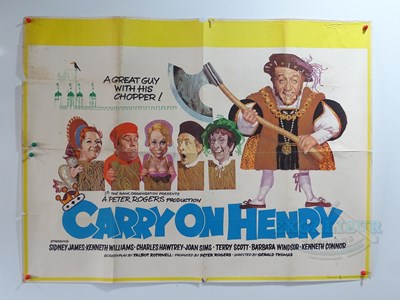 Lot 111 - CARRY ON HENRY (1971) - A UK Quad movie poster...