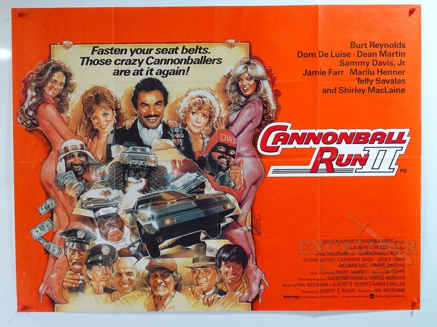 Lot 131 - CANNONBALL RUN II (1984) - A UK Quad film...