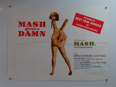 Lot 139 - MASH (1970) - A UK Quad movie poster - folded...