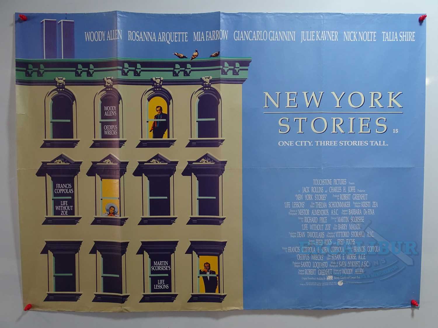 Lot 140 - NEW YORK STORIES (1989) - A UK Quad movie...