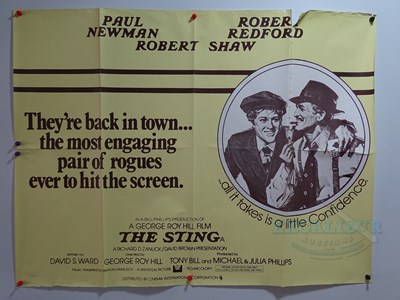Lot 145 - THE STING (1973) - A UK Quad movie poster -...