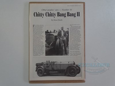 Lot 152 - A group of CHITTY CHITTY BANG BANG memorabilia...