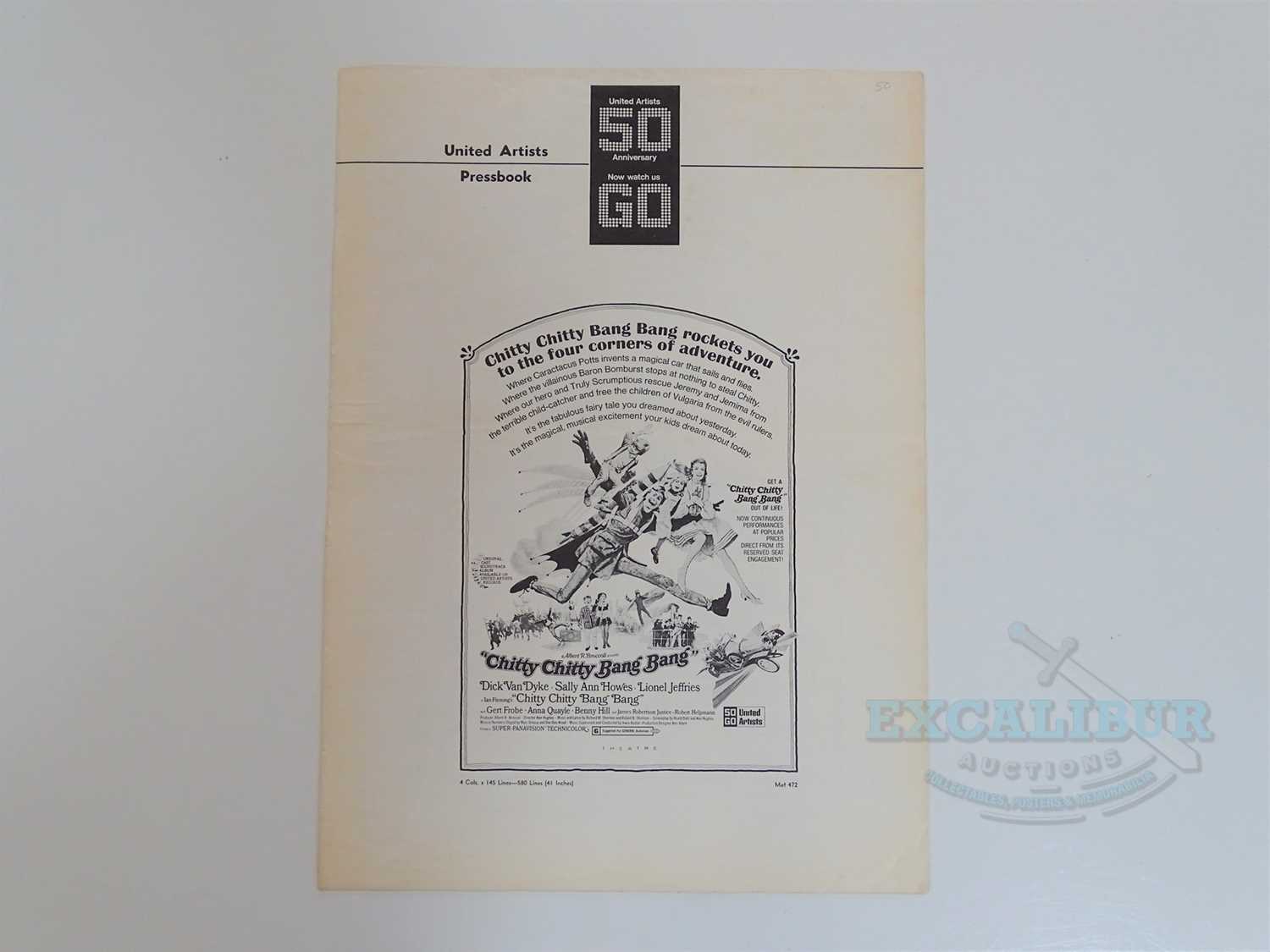 Lot 180 - CHITTY CHITTY BANG BANG (1968) A United...