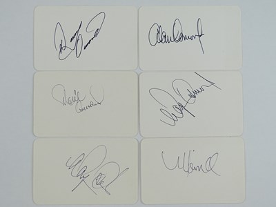 Lot 265 - THE OSMONDS - A group of six signed cards...