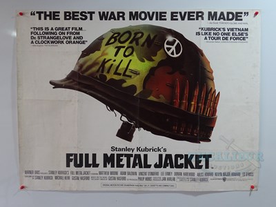 Lot 227 - FULL METAL JACKET (1987) - A UK Quad film...