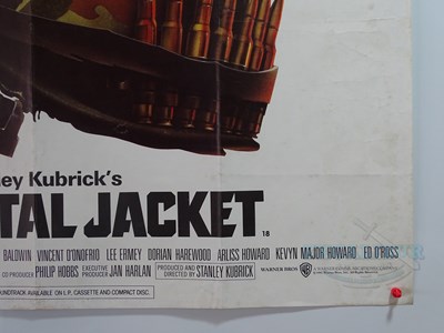 Lot 227 - FULL METAL JACKET (1987) - A UK Quad film...