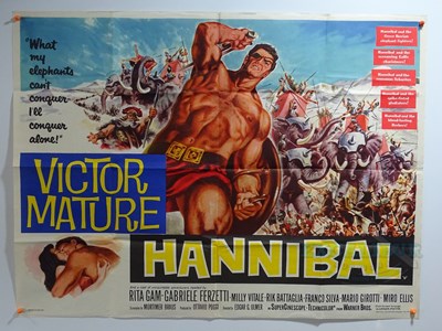 Lot 287 - HANNIBAL (1959) - A UK Quad film poster -...