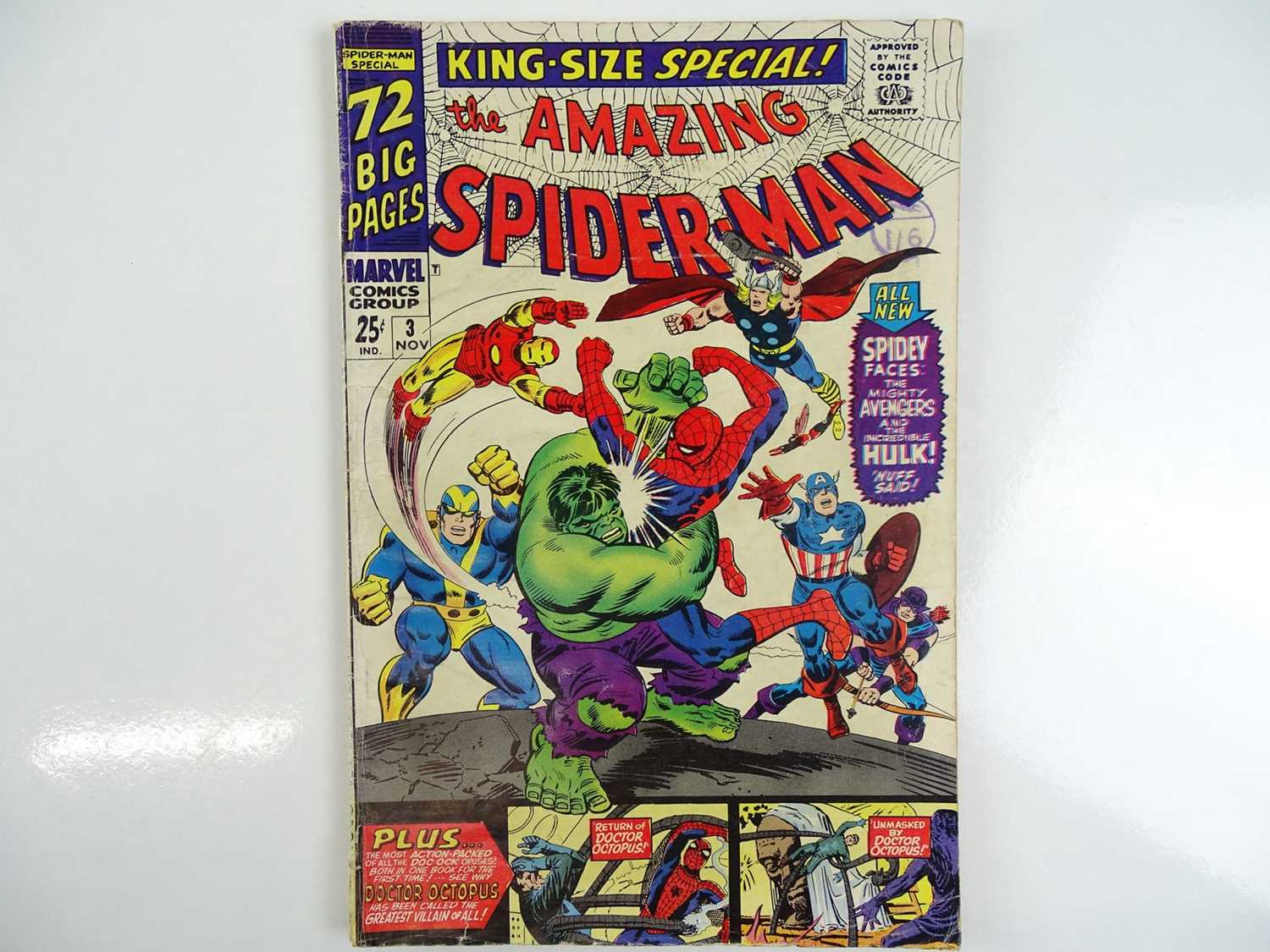 Lot 67 - AMAZING SPIDER-MAN: KING SIZE ANNUAL #3 -...