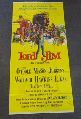 Lot 291 - LORD JIM (1965) - A three sheet movie poster -...