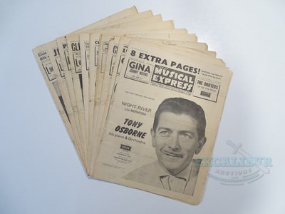 Lot 30 - A group of 10 NEW MUSICAL EXPRESS magazines -...