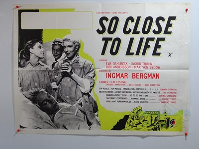 Lot 331 - A pair of Ingmar Bergman UK Quad movie posters...