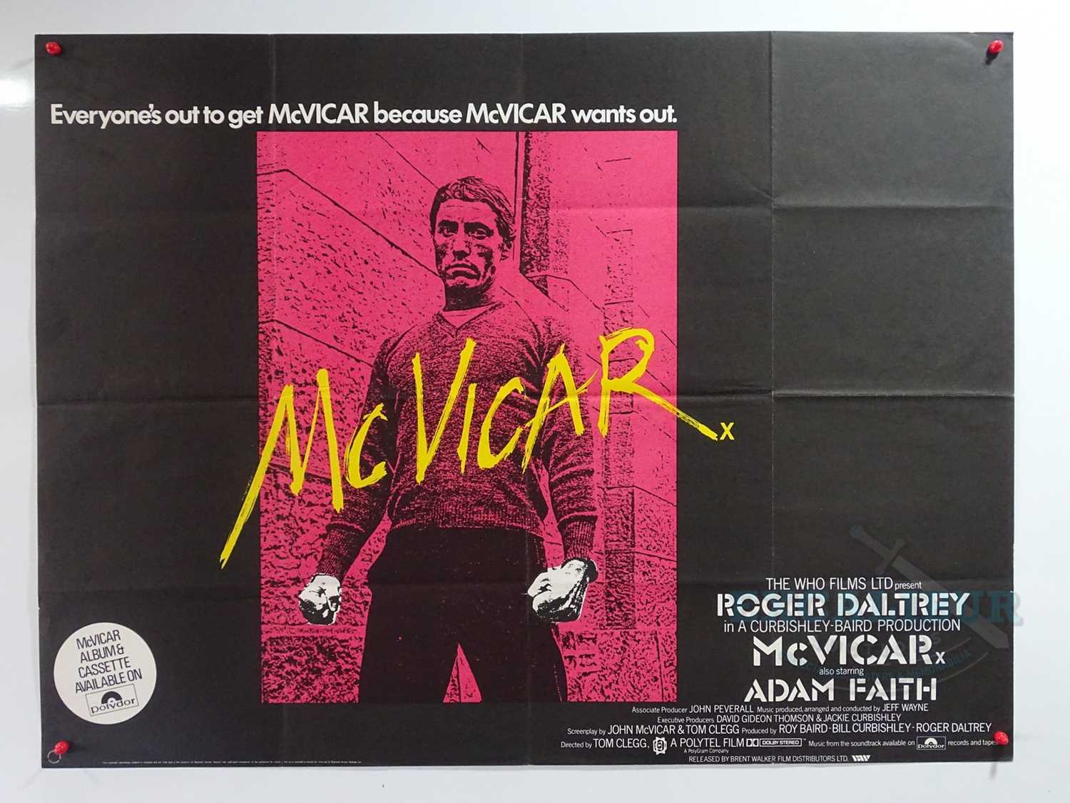 Lot 345 - MCVICAR (1980) - A UK Quad film poster...