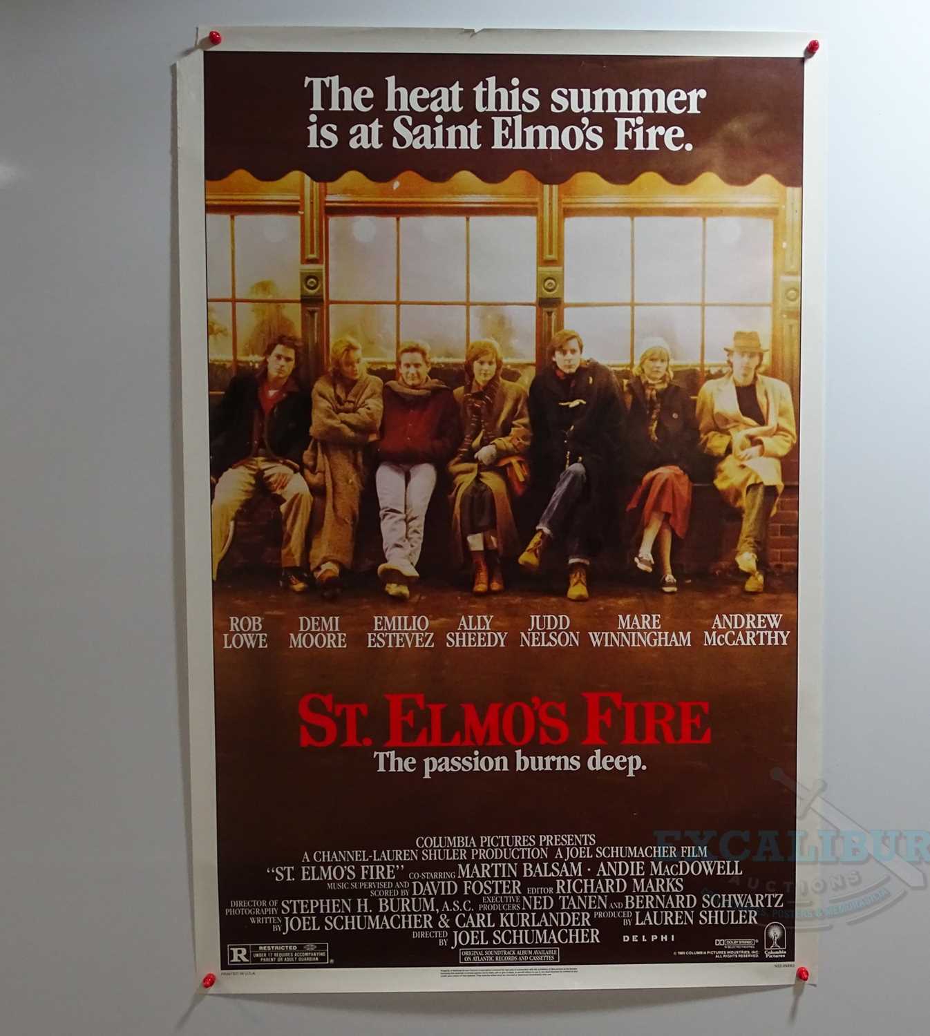 Lot 351 - ST. ELMO'S FIRE (1985) - A US one sheet movie...
