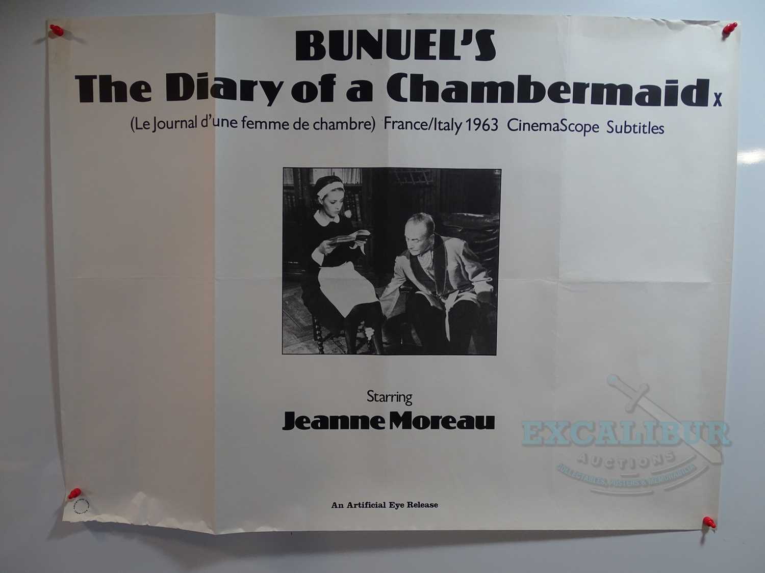 Lot 356 - THE DIARY OF A CHAMBERMAID (1964) - A UK Quad...