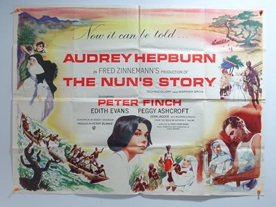 Lot 357 - THE NUN'S STORY (1959) - A UK Quad film poster...