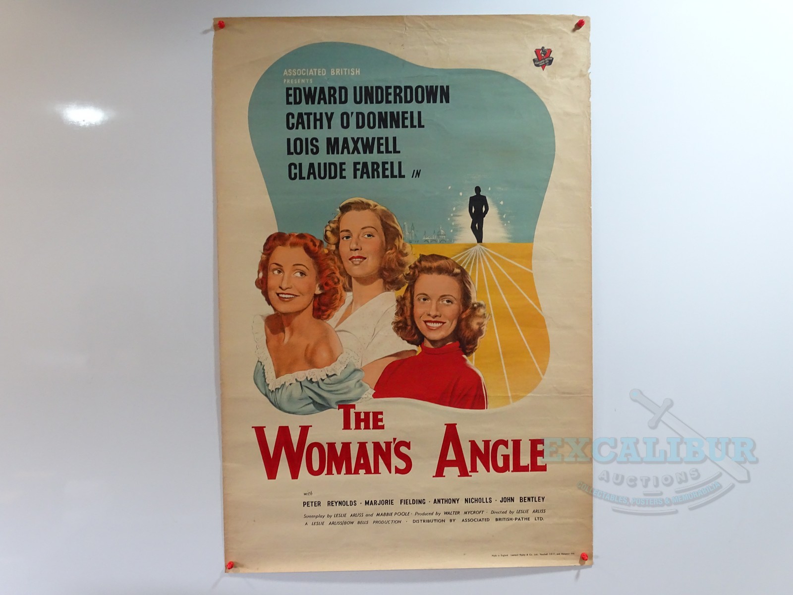 Lot 360 - THE WOMAN'S ANGLE (1952) - A UK one sheet