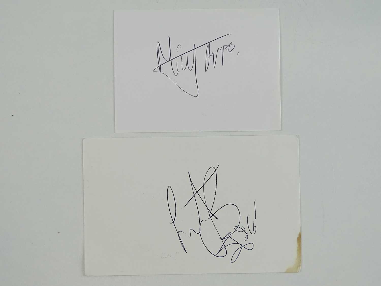 Lot 267 - THE ROLLING STONES: A pair of signed cards...