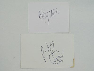 Lot 267 - THE ROLLING STONES: A pair of signed cards...