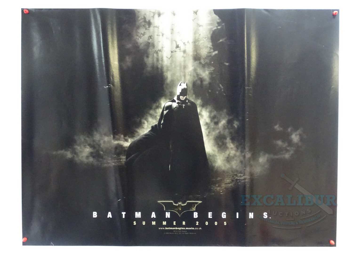 Lot 382 - BATMAN BEGINS (2005) - A UK Quad teaser movie...