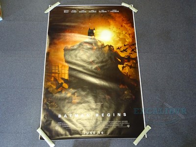 Lot 383 - BATMAN BEGINS (2005) - Bus Stop poster...