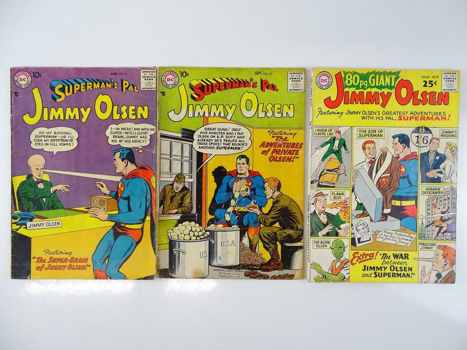 Lot 77 - SUPERMAN'S PAL JIMMY OLSEN #22 & 23 +...