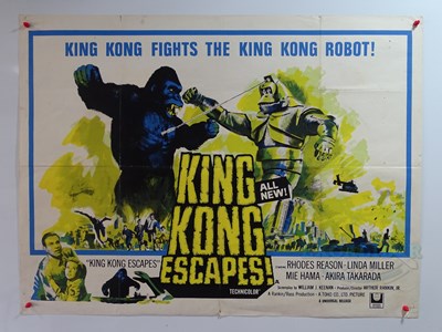 Lot 452 - KING KONG ESCAPES (1967) - A UK Quad movie...