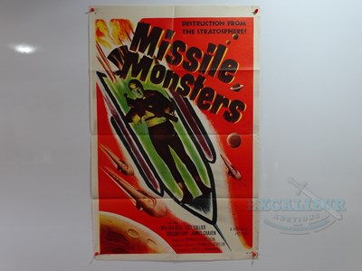 Lot 456 - MISSILE MONSTERS (1958) - A US one sheet film...