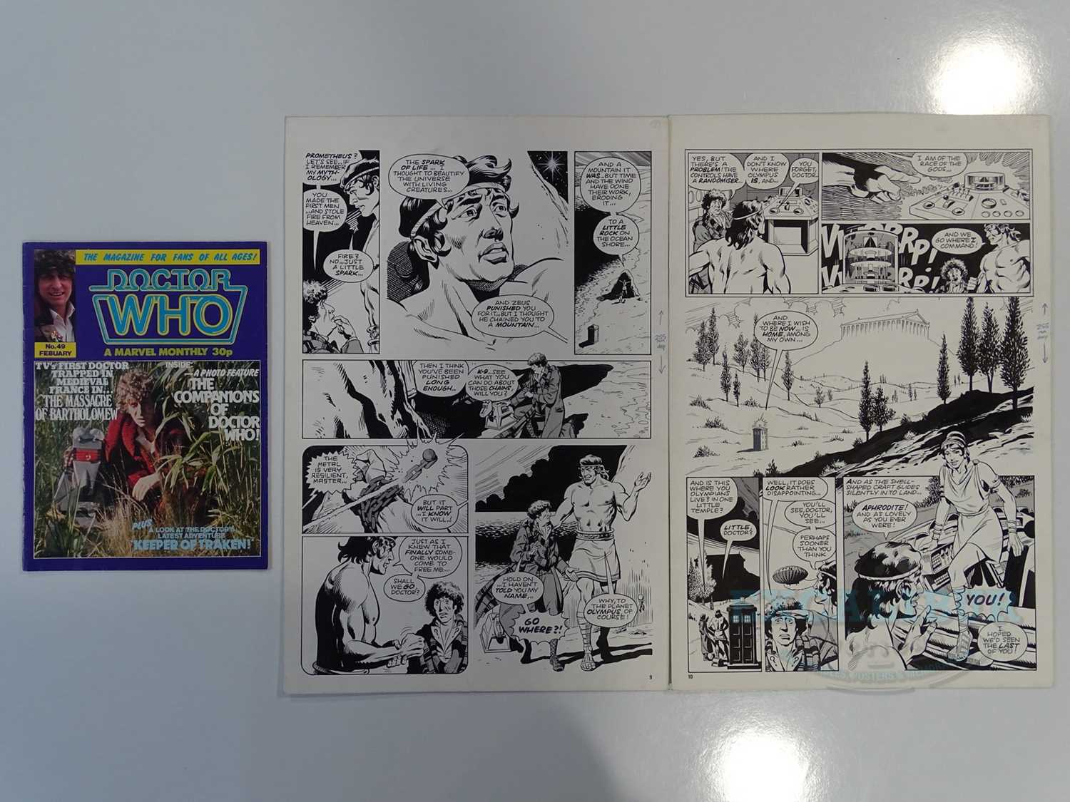 Lot 480 - DR WHO - A double page spread of British...
