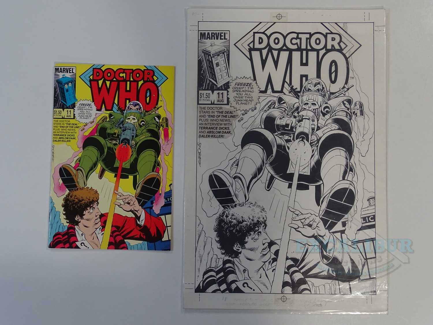 Lot 482 - DR WHO - A Marvel Dr Who original cover...