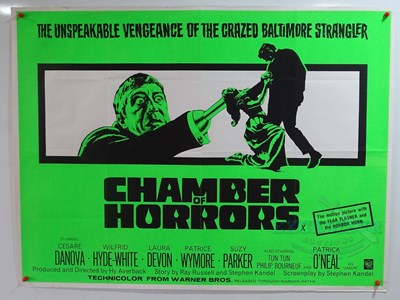 Lot 509 - CHAMBER OF HORRORS (1966) - A UK Quad film...