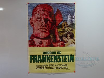 Lot 522 - HORROR OF FRANKENSTEIN (1970) - A UK one sheet...