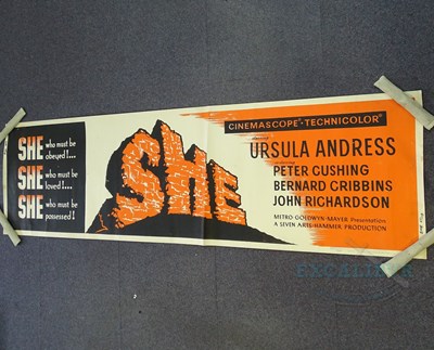 Lot 533 - SHE (1965) - An original US MGM banner poster -...