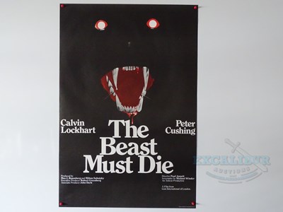 Lot 537 - THE BEAST MUST DIE (1974) - A UK one sheet...