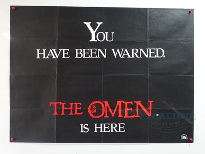 Lot 544 - THE OMEN (1976) - A UK Quad film teaser poster...