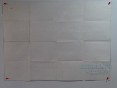 Lot 544 - THE OMEN (1976) - A UK Quad film teaser poster...