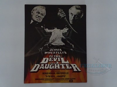 Lot 550 - TO THE DEVIL… A DAUGHTER (1976) A press...