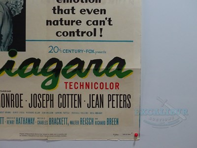 Lot 584 - NIAGARA (1953) - A US one sheet poster -...