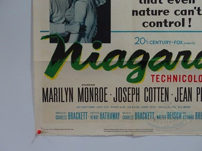 Lot 584 - NIAGARA (1953) - A US one sheet poster -...