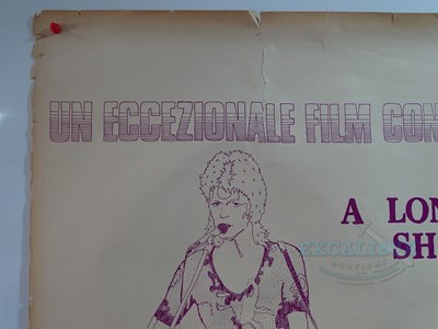 Lot 6 - DAVID BOWIE - A rare Italian film poster for...